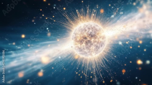 Exploding Star in Deep Space.