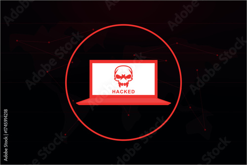 Cyber attack concept