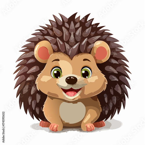 Kleiner Igel im Cartoon-Stil
