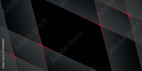 Abstract background with overlapping layers and red light line effect decoration. Background with cutout style concept for cover, flyer, banner, website, card or brochure. VOL. 2