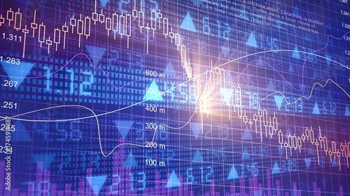 chart trading stock exchange abstract background