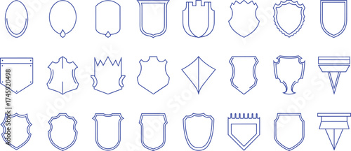 Set of cursor icons representing computer mouse pointers and hand gestures for user interface navigation