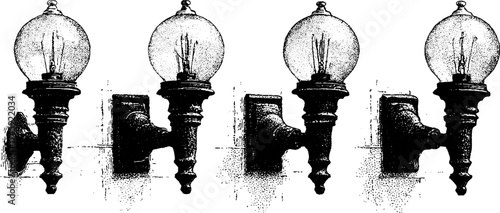 Vintage wall sconce decorative globe lamps for elegant interior design