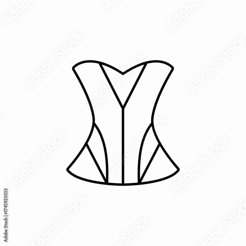 female corset icon sign vector