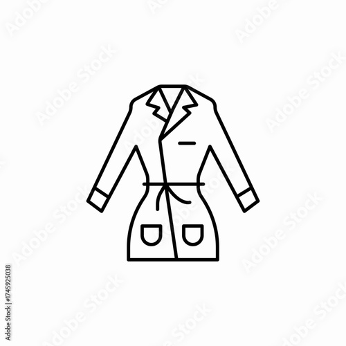 female coat icon sign vector