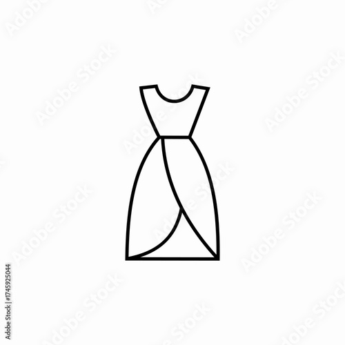 female dress icon sign vector