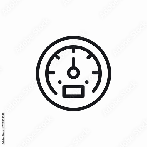 speedometer speed car icon sign vector