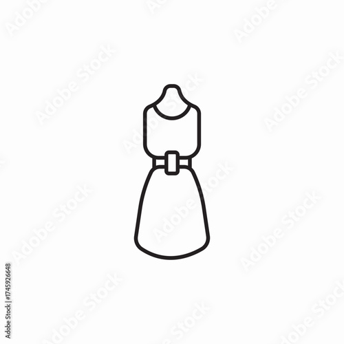 woman dress icon sign vector
