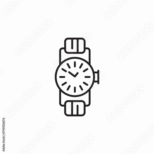 wrist watch icon sign vector