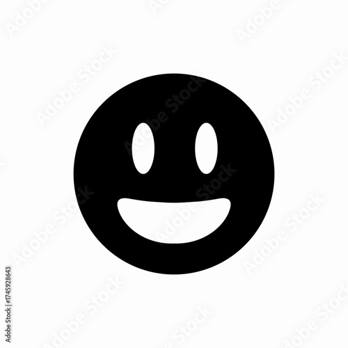 happy smile emoji icon sign vector