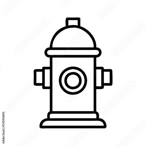 Vector art of fire hydrant is a vital part of urban infrastructure, providing a reliable water source for firefighters to combat fires