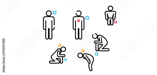 sick people needing medical assistance illustrating illness pain and healthcare access challenges suitable for health awareness campaigns or medical websites