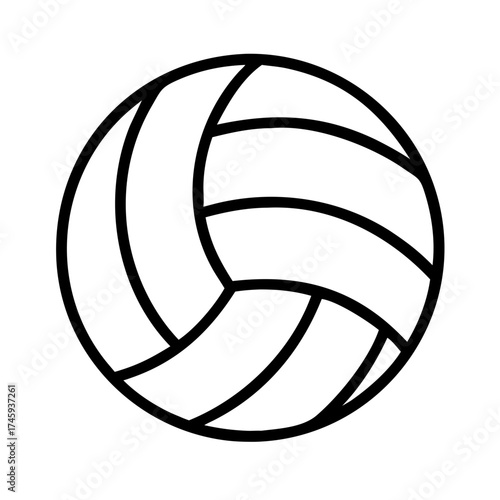Vector art of volleyball ball is a popular sport played with a net, involving teamwork, strategy, and agility for competitive matches