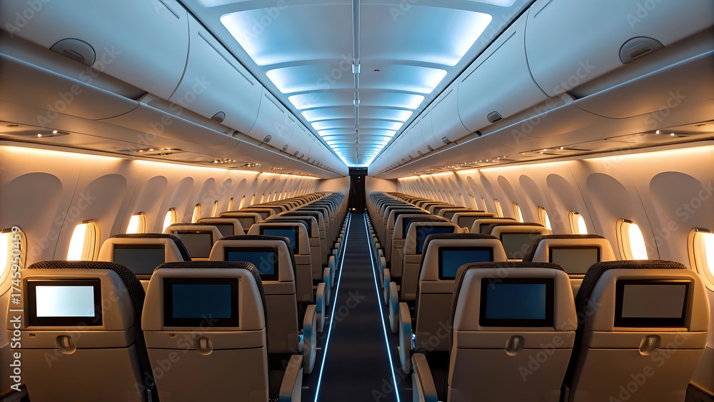 Fototapeta premium interior of a plane