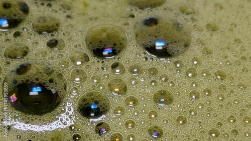 Matcha Foam Macro Series