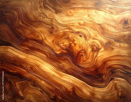 Dark Rich Wood Texture Background