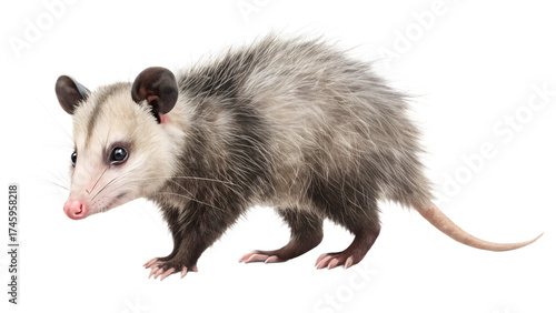 Opossum PNG Realistic Isolated Marsupials on Transparent Background