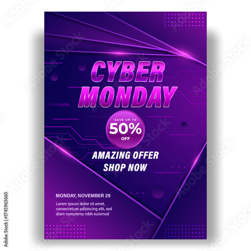 Sale Cyber Monday Poster