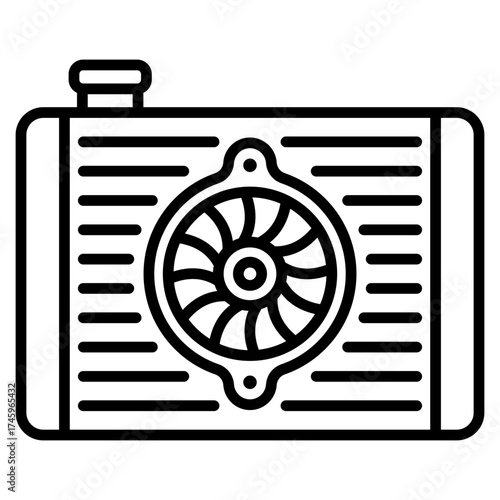 Radiator Fan Icon