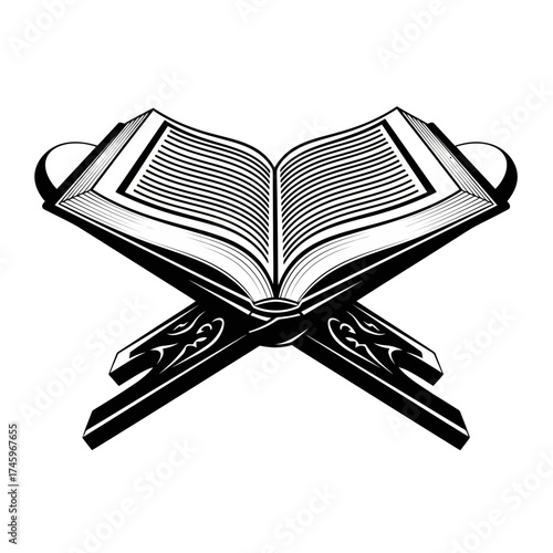 open book with bookmark