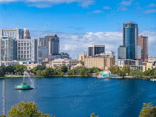 Orlando, Florida Lake Eola downtown