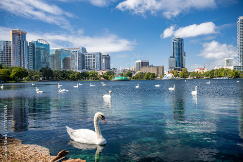Orlando, Florida Lake Eola downtown