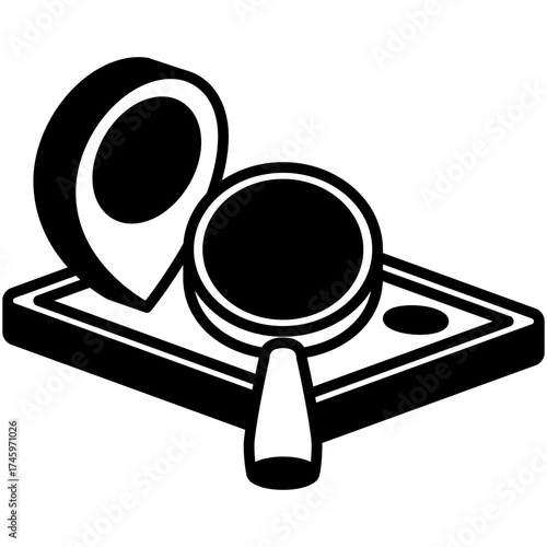 Discovery Mini Illustration Isometric Icon. Use For Modern Concept, Print, Ui, Ux Kit, Web And App Development. Vector Related To Market, Business, Finace
