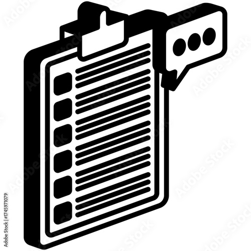 Feedback Mini Illustration Isometric Icon. Use For Modern Concept, Print, Ui, Ux Kit, Web And App Development. Vector Related To Market, Business, Finace
