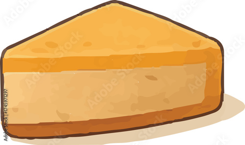 Strawberry Cheesecake Slice Creamy Art