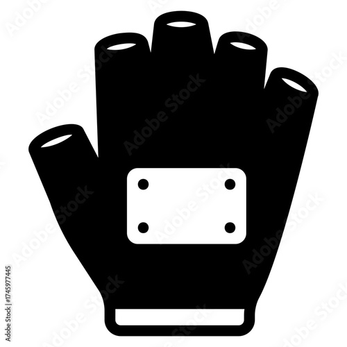 Cycling gloves icon