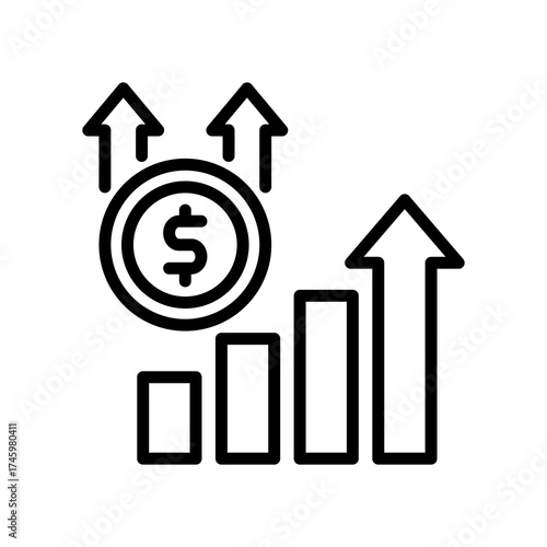 Revenue Growth line icon