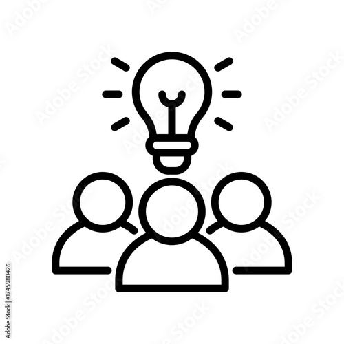 Innovation Leadership line icon