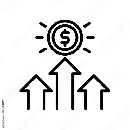 Competitive Advantage line icon