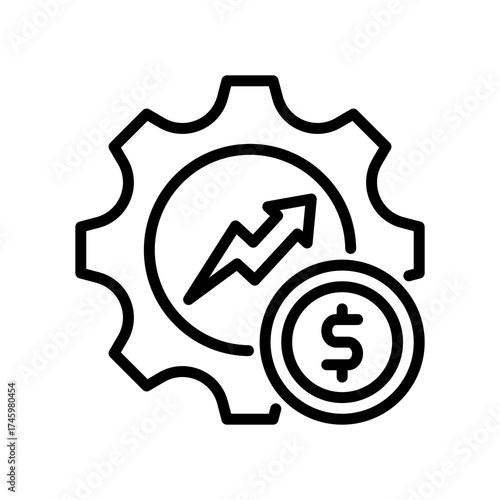 Efficiency line icon