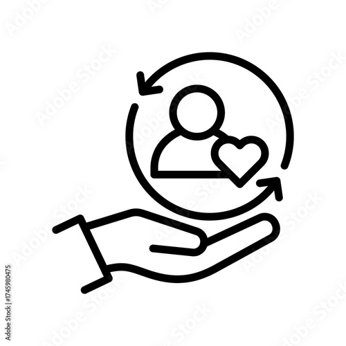 Customer Loyalty line icon