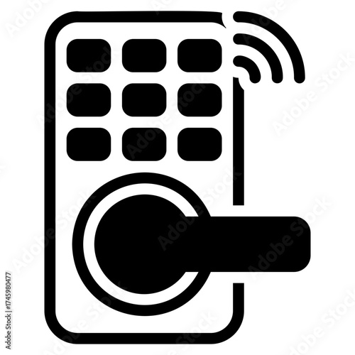 Smart door lock icon