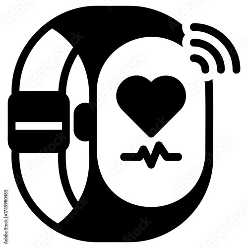 Smart fitness tracker icon