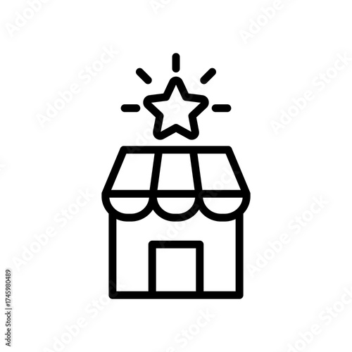 Market Leadership line icon