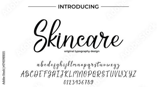 Skincare - Elegant Script Font for Smooth Handwritten Design and Creative Typography