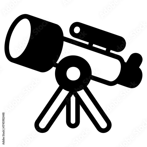 Brass telescope icon