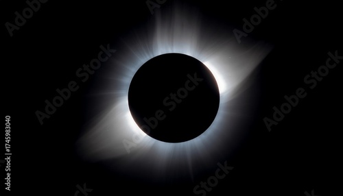 Total Solar Eclipse Showing the Suns Corona.