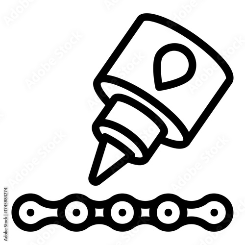 Chain lubricant icon