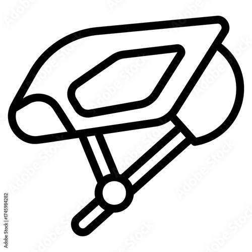 Cycling helmet icon
