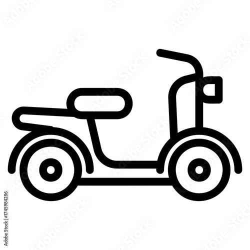 Electric bike icon