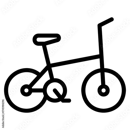 Folding bike icon