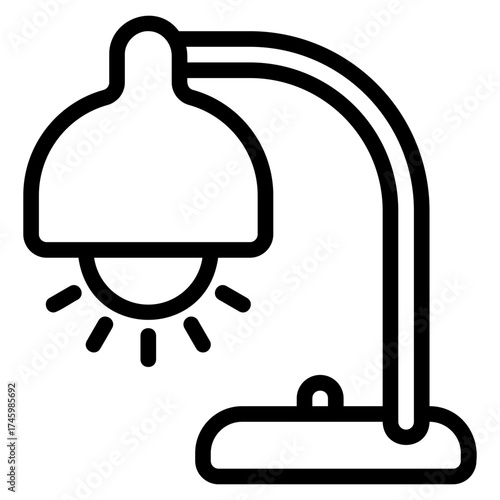 Reading lamp icon
