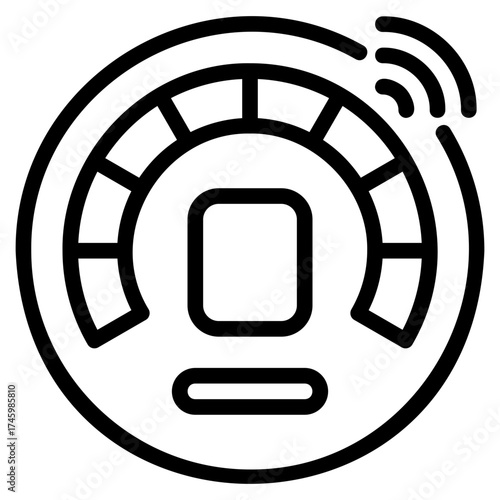 Smart thermostat icon