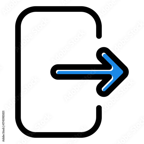 exit sign icon
