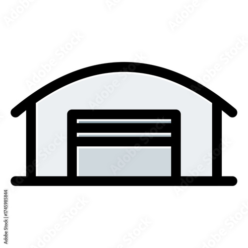 airplane hangar icon