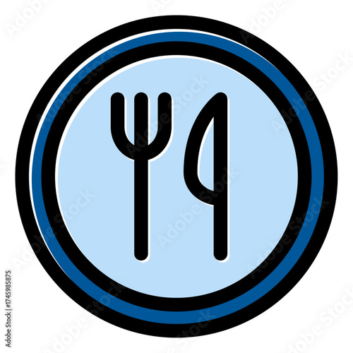 restaurant sign icon